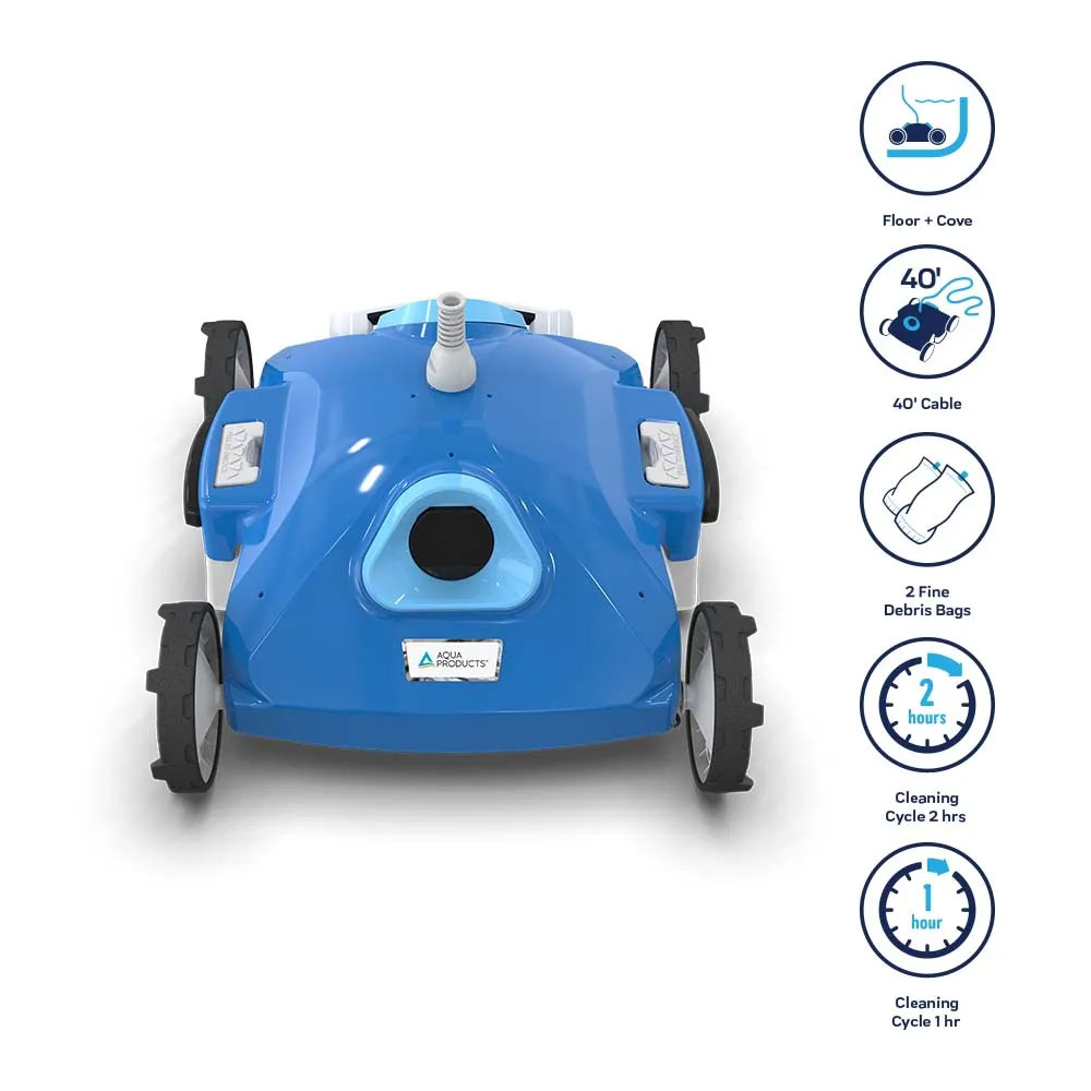 Aqua Products® Dash ™ Above-Ground Robotic Pool Cleaner Infographic