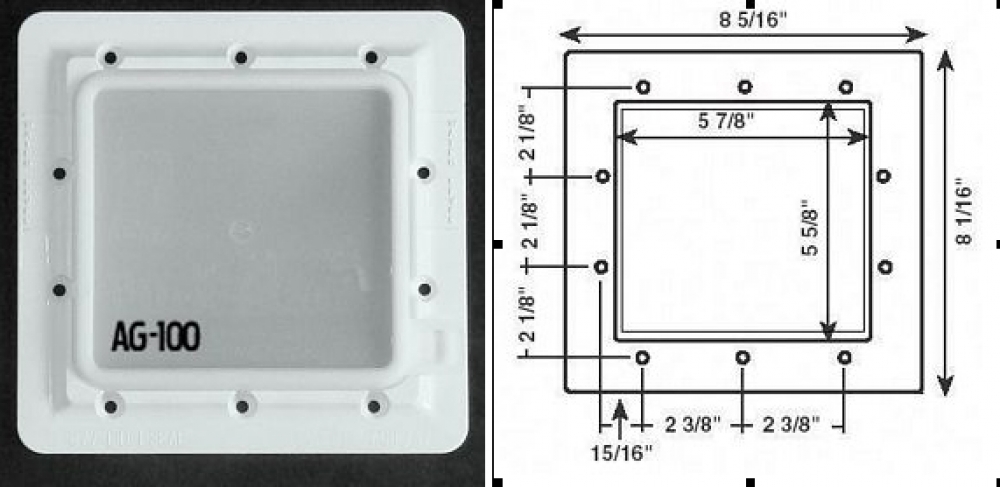 Super-Pro® Skimmer Door™ Measurements