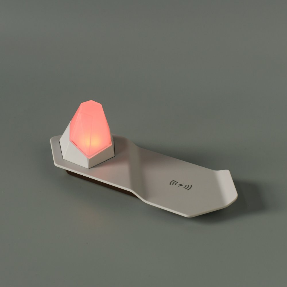 Wireless Smartphone Charger <BR> with Night Light