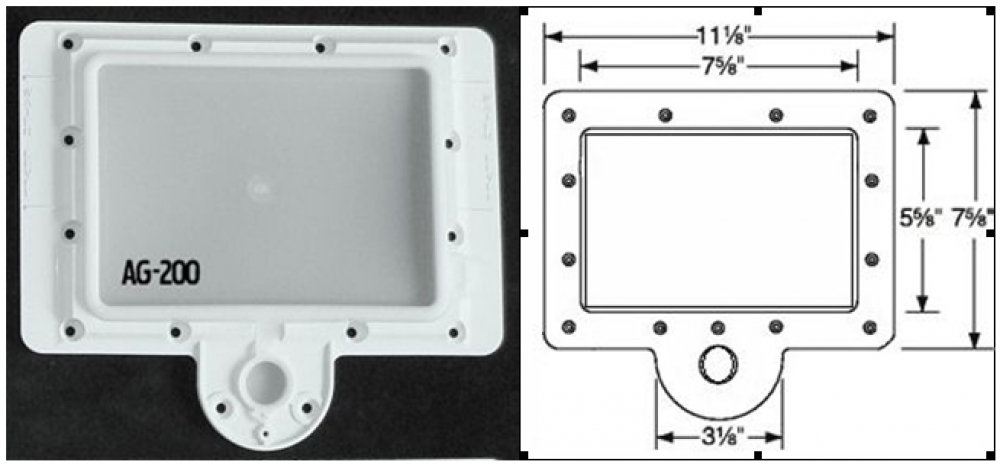 Super-Pro® Skimmer Door™ Measurements