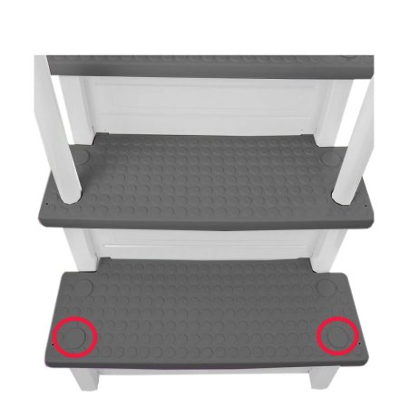 Replacement Parts for Aqua Select® Above Ground Anti-Slip Steps | Grey