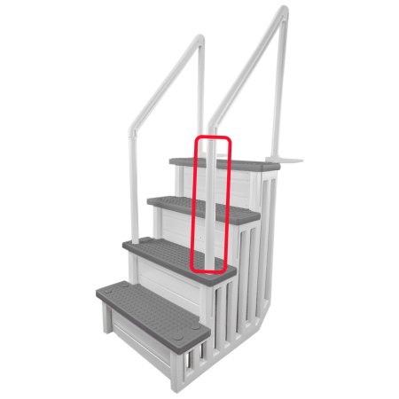 Replacement Parts for Aqua Select® Above Ground Anti-Slip Steps | White