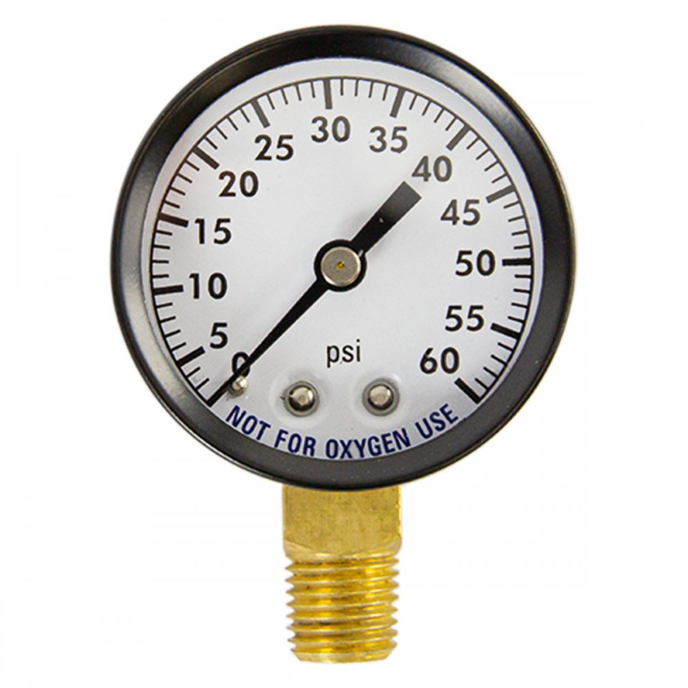 Aqua Select® Pressure Gauge 1¼" Side Mount