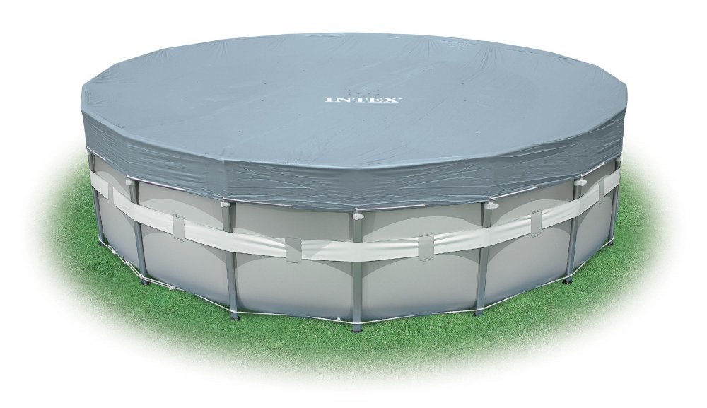 White Intex Swimming Pool With Cover