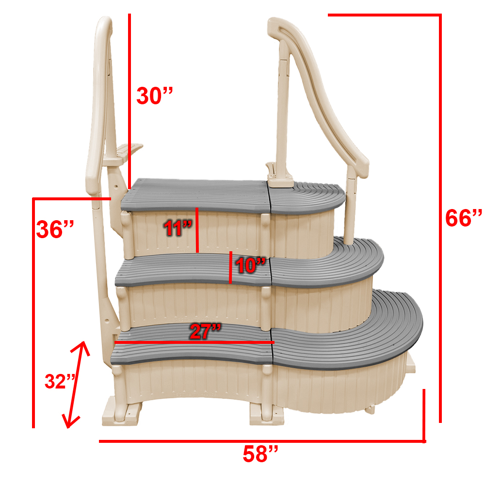 Confer® Inground Steps (Various Step Options)