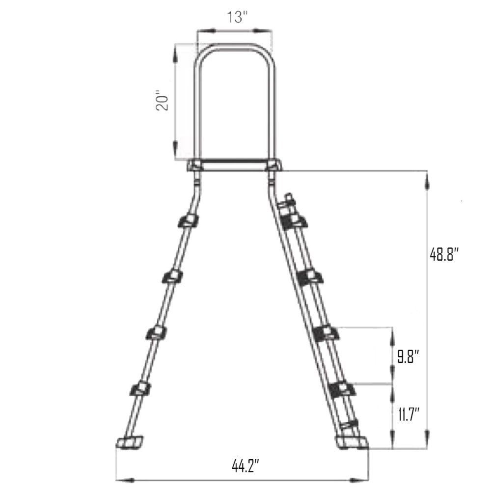 A-Frame Pool Ladder Measurements