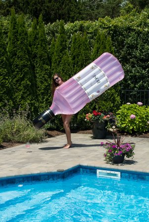 Swimline&reg; The Rose Wine Bottle Pool Float - 94"