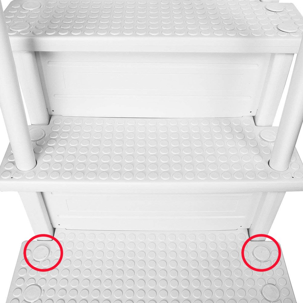 Replacement Parts for Aqua Select® Above Ground Anti-Slip Steps | White